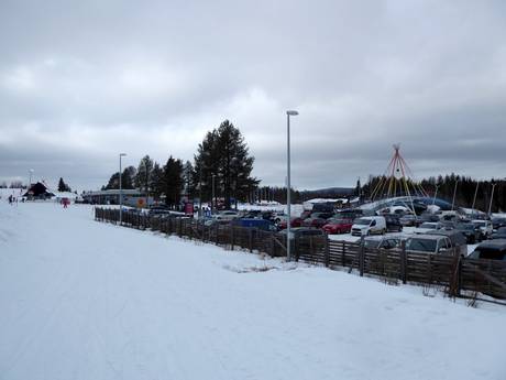 Finland: access to ski resorts and parking at ski resorts – Access, Parking Ounasvaara – Rovaniemi