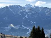 View of the Alpe Cermis ski resort