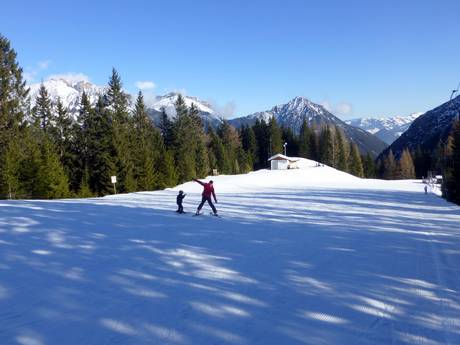 Ski resorts for beginners at the Achensee – Beginners Karwendel Bergbahn (Zwölferkopf) – Pertisau
