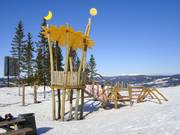 Play area at the mountain station of the gondola