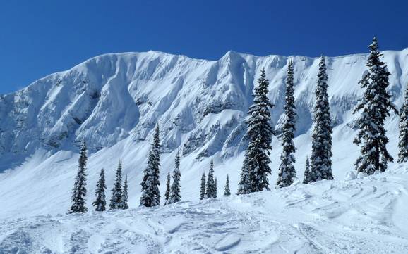 Biggest height difference in the Canadian Rockies – ski resort Fernie