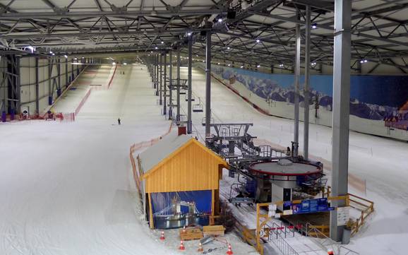 Highest base station in Mecklenburg-Western Pomerania (Mecklenburg-Vorpommern) – indoor ski area Wittenburg (alpincenter Hamburg-Wittenburg)