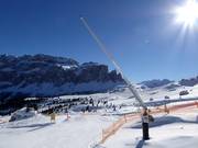 Snow-production lance in the ski resort of Val Gardena