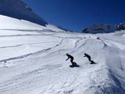 Skicross and snowboardcross park Pitztal Glacier