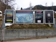 Detailed information boards at the base station