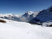 View from the Lauberhorn towards Grindelwald