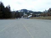 Parking lot at the edge of Whistler