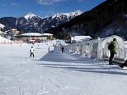 Huge practice area in the Angertal Ski Centre