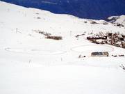Snow water reservoir in La Toussuire