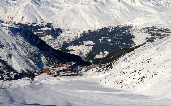 Biggest height difference in Paradiski – ski resort Les Arcs/Peisey-Vallandry (Paradiski)