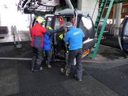 Service at the gondola lift