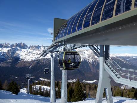 Skirama Dolomiti: best ski lifts – Lifts/cable cars Paganella – Andalo