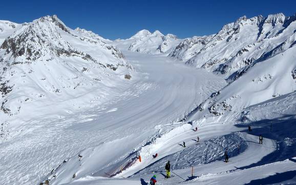 Highest ski resort in the Ticino Alps – ski resort Aletsch Arena – Riederalp/Bettmeralp/Fiesch Eggishorn