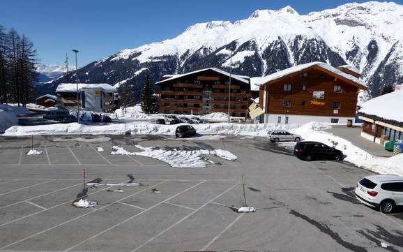 Goms: access to ski resorts and parking at ski resorts – Access, Parking Bellwald