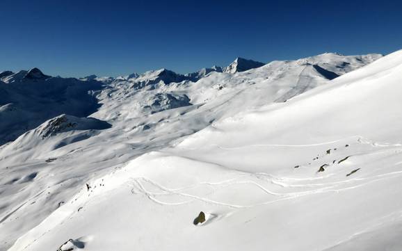 Oberhalbstein Alps: size of the ski resorts – Size Savognin