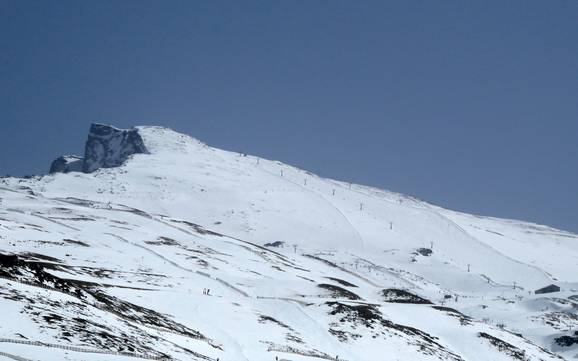Biggest height difference in Spain (España) – ski resort Sierra Nevada – Pradollano