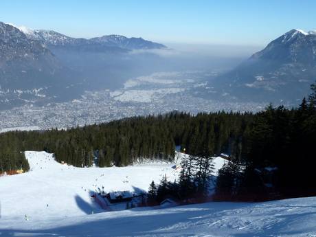 Zugspitzland: size of the ski resorts – Size Garmisch-Classic – Garmisch-Partenkirchen