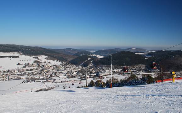 Hesse (Hessen): size of the ski resorts – Size Willingen – Ettelsberg