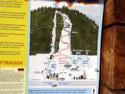 Trail map at the valley station
