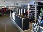 Well-maintained ski rental shop at the base station