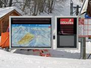 Slope information in the ski resort