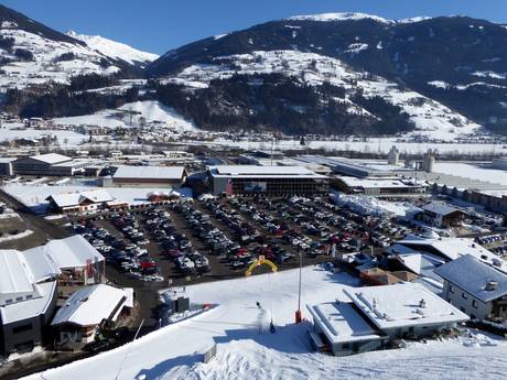 Schwaz: access to ski resorts and parking at ski resorts – Access, Parking Kaltenbach – Hochzillertal/Hochfügen (SKi-optimal)