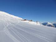 Wide and optimally groomed slopes await in the Gargellen ski resort