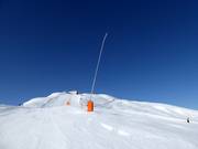 Artificial snow-making lance in the ski resort of Obersaxen