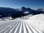 Top-class slope preparation in the ski resort of Val Gardena