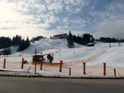 View of the Fischen ski area from the B19