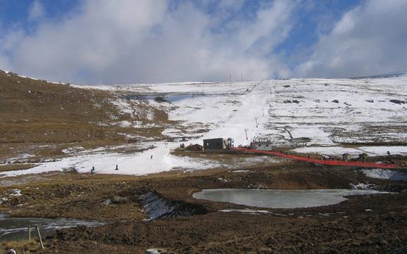 Biggest height difference in Lesotho – ski resort Afriski Mountain Resort