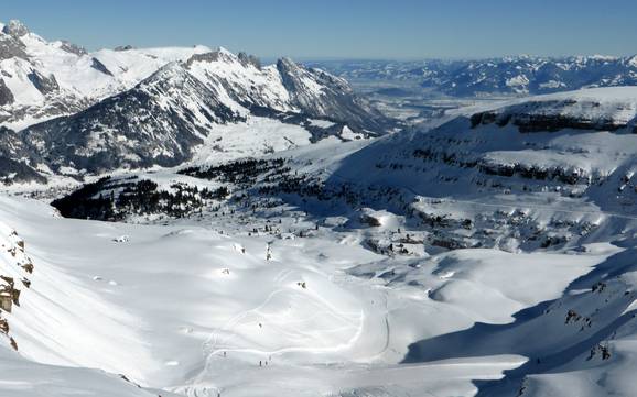 Highest ski resort in the Canton of St. Gallen – ski resort Chäserrugg – Unterwasser/Alt St. Johann (Toggenburg)