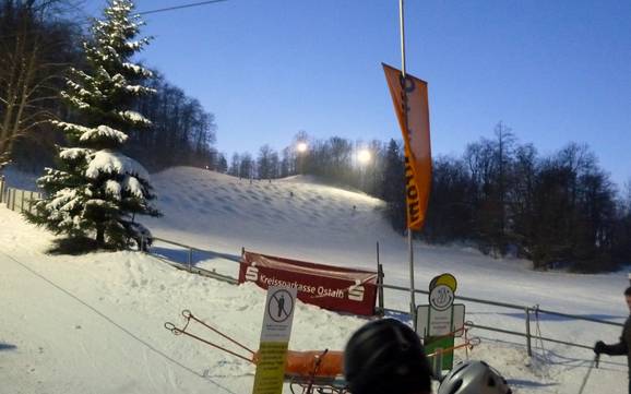 Biggest height difference in the Ostalbkreis – ski resort Ostalb – Aalen