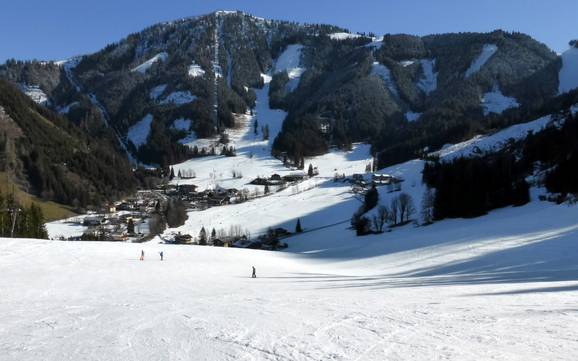 Tennen Mountains: size of the ski resorts – Size Werfenweng