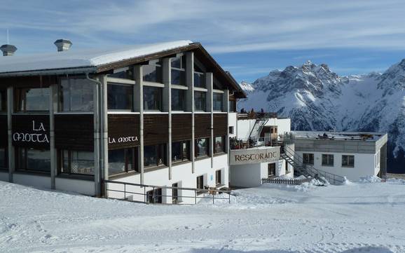 Huts, mountain restaurants  Lower Engadine (Unterengadin) – Mountain restaurants, huts Scuol – Motta Naluns
