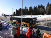 The ski bus links all villages in the region