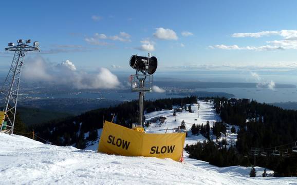 Snow reliability North Shore Mountains – Snow reliability Grouse Mountain