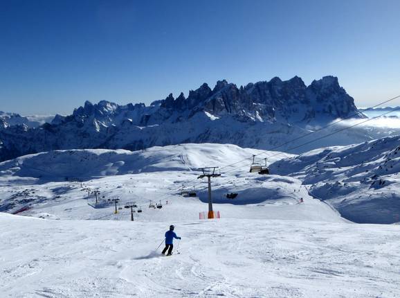 View over the ski resort of San Pellegrino