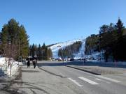 Access to the ski resort of Levi