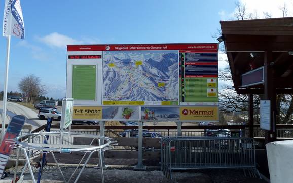 Alpsee Grünten: orientation within ski resorts – Orientation Ofterschwang/Gunzesried – Ofterschwanger Horn