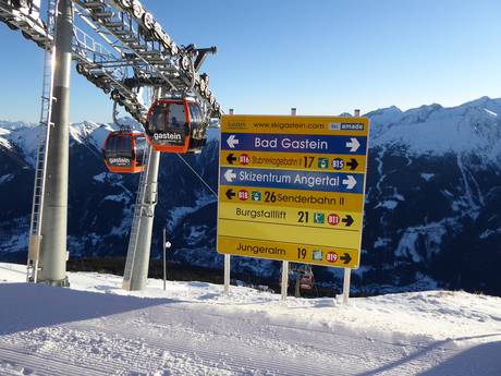 Goldberg Group: orientation within ski resorts – Orientation Bad Gastein/Bad Hofgastein – Schlossalm/Angertal/Stubnerkogel