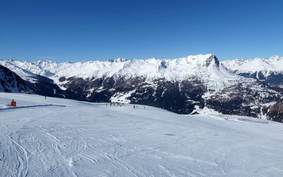 Biggest height difference in the Holiday Region Tiroler Oberland (Tyrolean Oberland) – ski resort Nauders am Reschenpass – Bergkastel