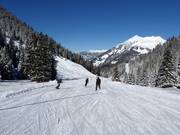 Easy slope in the ski resort at Garfrescha