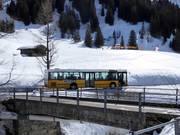 Ski bus in the ski resort