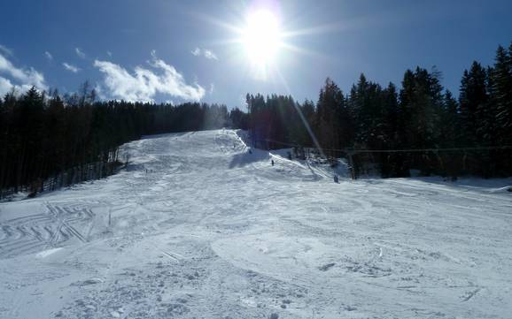 Biggest height difference in Kufsteinerland – ski resort Tirolina (Haltjochlift) – Hinterthiersee