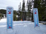 Race slope for children in the ski resort of Åre