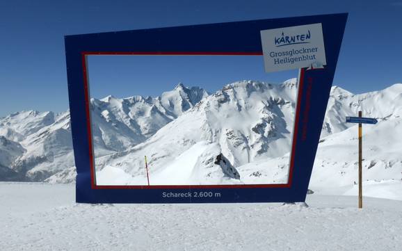 Biggest height difference in the Goldberg Group – ski resort Grossglockner Heiligenblut