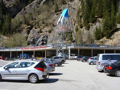 Mölltal: access to ski resorts and parking at ski resorts – Access, Parking Moelltal Glacier (Mölltaler Gletscher)