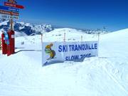 Ski tranquille - slow speed zones are marked