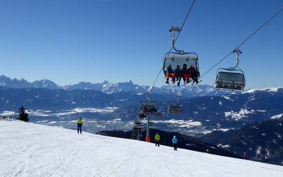 Biggest height difference in the Villach Region – ski resort Gerlitzen